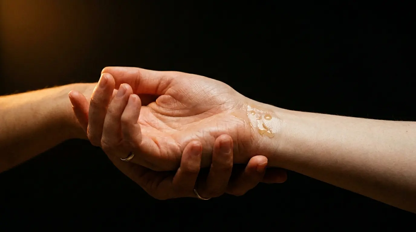 Close up of hands — why lubrication matters for handjob and massage